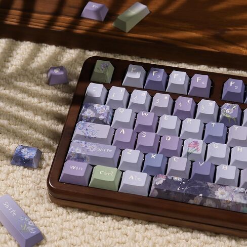 Sumgsn Keycaps 152 Keys Green PBT Dye Sub Cherry Profile Keycaps Fit for 61/64/87/104/108 Mechanical Keyboards Alice Keyboard Cherry Mx Gateron Switches in Saudi Arabia