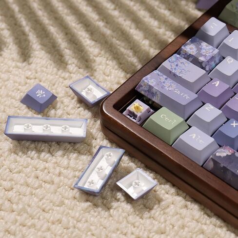 Sumgsn Keycaps 152 Keys Green PBT Dye Sub Cherry Profile Keycaps Fit for 61/64/87/104/108 Mechanical Keyboards Alice Keyboard Cherry Mx Gateron Switches in Saudi Arabia