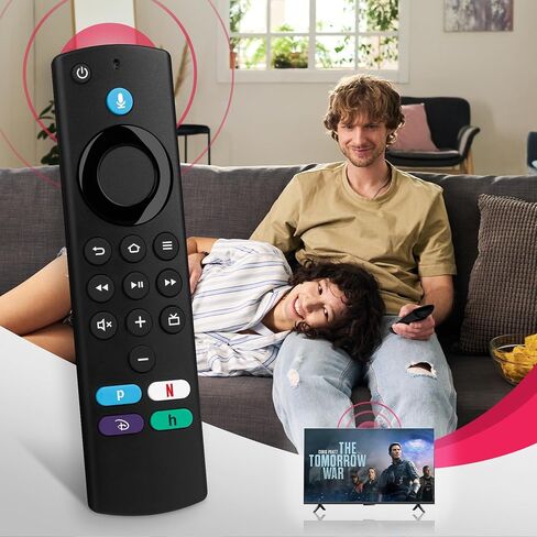 L5B83G Replacement Voice Remote Control (3rd GEN) Suitable for Fire Smart TVs Stick (2nd Gen, 3rd Gen, Lite, 4K), for Smart TVs Cube (1st Gen, 2nd Gen), for Smart TVs (3rd Gen) in Saudi Arabia