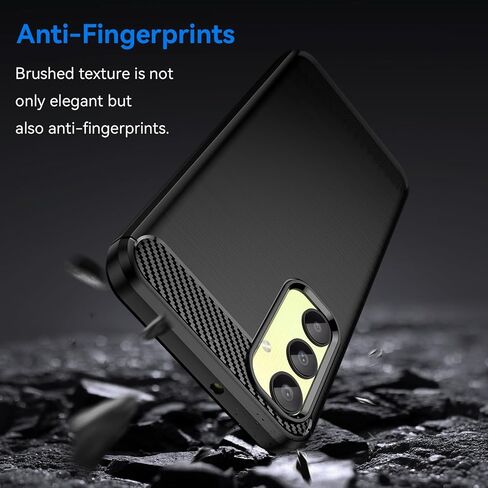 for Samsung Galaxy A25 5G Phone case, Shockproof, Scratch Resistant Carbon Fiber Jacket, Soft TPU,for Galaxy A25 5G case (Black) in Saudi Arabia