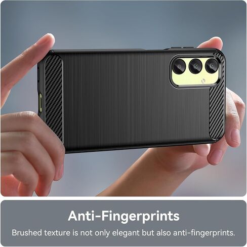 for Samsung Galaxy A25 5G Phone case, Shockproof, Scratch Resistant Carbon Fiber Jacket, Soft TPU,for Galaxy A25 5G case (Black) in Saudi Arabia