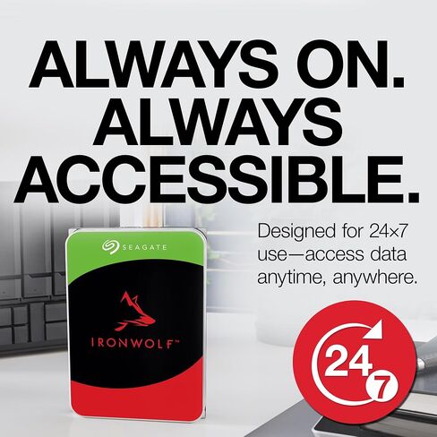 Seagate IronWolf 10TB NAS Internal Hard Drive HDD – 3.5 Inch SATA 6Gb/s 7200 RPM 256MB Cache RAID Network Attached Storage Home Servers - (ST10000VN0008) in Saudi Arabia