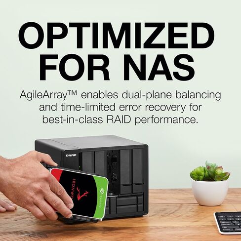 Seagate IronWolf 10TB NAS Internal Hard Drive HDD – 3.5 Inch SATA 6Gb/s 7200 RPM 256MB Cache RAID Network Attached Storage Home Servers - (ST10000VN0008) in Saudi Arabia