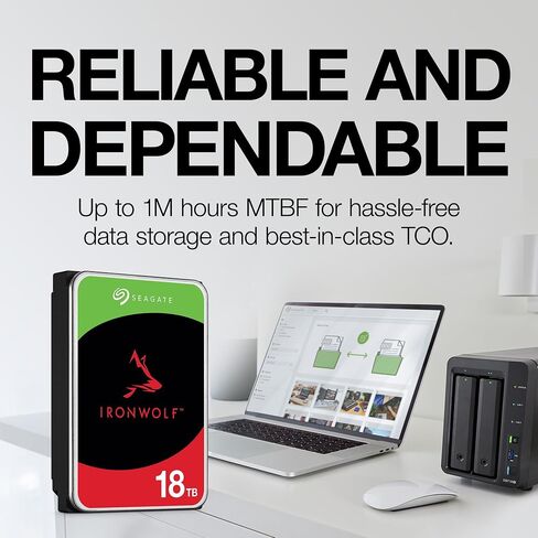 Seagate IronWolf 10TB NAS Internal Hard Drive HDD – 3.5 Inch SATA 6Gb/s 7200 RPM 256MB Cache RAID Network Attached Storage Home Servers - (ST10000VN0008) in Saudi Arabia