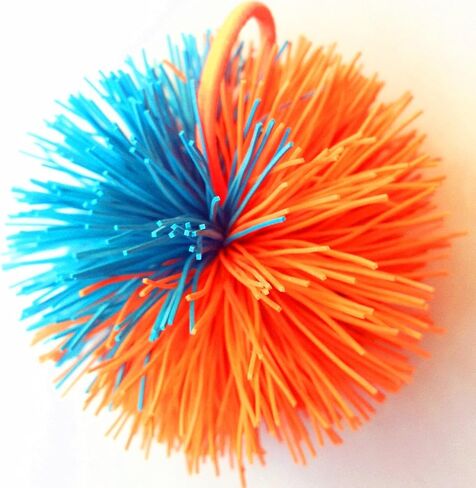 2.5" Mini Rubber String Ball Assorted Bulk Bundle, Soft Active Fun Toy, Sensory Fidgets Toys, Stress Balls,Colorful Bouncy Ball,9Pack (RKB-1) in Saudi Arabia