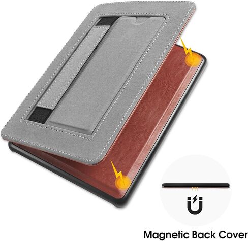 6.8" Paperwhite Case for Kindle Paperwhite (11th Generation-2021),Signature Paperwhite Case Cover - Premium Paperwhtie case with Stand and Hand Strap for Kindle Paperwhite 11th 2021-Black in Saudi Arabia