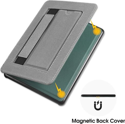 6.8" Paperwhite Case for Kindle Paperwhite (11th Generation-2021),Signature Paperwhite Case Cover - Premium Paperwhtie case with Stand and Hand Strap for Kindle Paperwhite 11th 2021-Black in Saudi Arabia