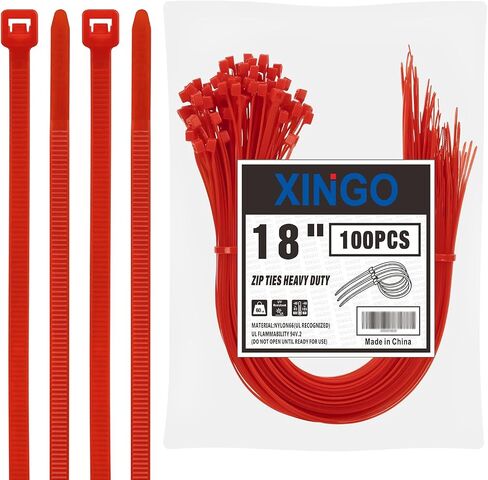 24 inch Black Zip Ties Heavy Duty (100 Pack), 60lb Tensile Strength, UV Resistant Cable Ties for indoor and outdoor use in Saudi Arabia