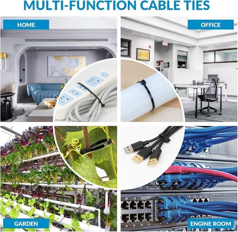 24 inch Black Zip Ties Heavy Duty (100 Pack), 60lb Tensile Strength, UV Resistant Cable Ties for indoor and outdoor use in Saudi Arabia