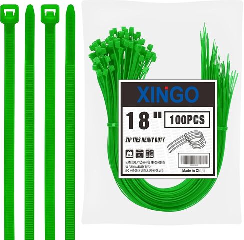 24 inch Black Zip Ties Heavy Duty (100 Pack), 60lb Tensile Strength, UV Resistant Cable Ties for indoor and outdoor use in Saudi Arabia