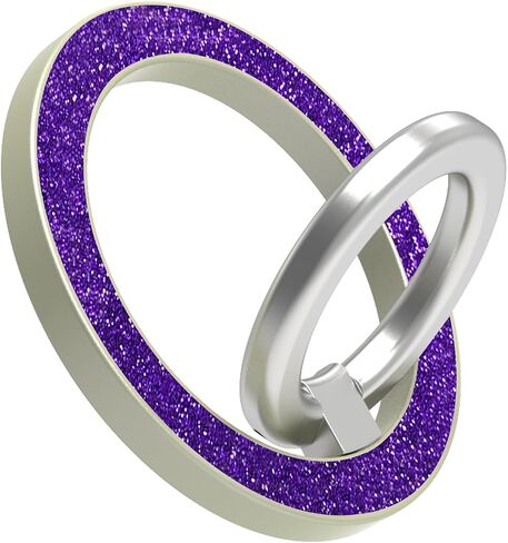 Magnetic Phone Ring Holder for MagSafe pop Socket,【360° Rotation】 Phone Ring Mag-Safe Accessories with for iPhone 15/14/13/12 Series/Samsung/Google,Pop Socket for iPhone(Glitter Silver) in Saudi Arabia