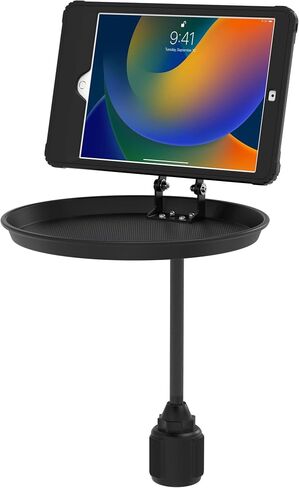 Tablet Cup Holder Mount for Delivery Vehicle Service – CTA Adjustable Delivery Vehicle Cup Holder VESA-Compatible Tablet Mount and Tray - (ADD-VMTRAY) in Saudi Arabia