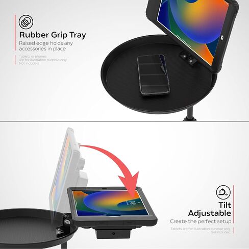 Tablet Cup Holder Mount for Delivery Vehicle Service – CTA Adjustable Delivery Vehicle Cup Holder VESA-Compatible Tablet Mount and Tray - (ADD-VMTRAY) in Saudi Arabia