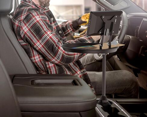 Tablet Cup Holder Mount for Delivery Vehicle Service – CTA Adjustable Delivery Vehicle Cup Holder VESA-Compatible Tablet Mount and Tray - (ADD-VMTRAY) in Saudi Arabia