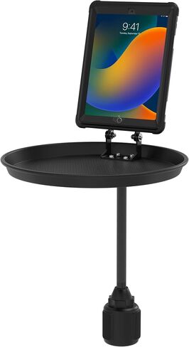 Tablet Cup Holder Mount for Delivery Vehicle Service – CTA Adjustable Delivery Vehicle Cup Holder VESA-Compatible Tablet Mount and Tray - (ADD-VMTRAY) in Saudi Arabia