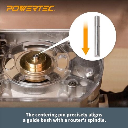 مجموعة POWERTEC 72029 من النحاس الصلب مع قطعتين من قطع التوجيه 1/4 بوصة عمق، 1/4 عرقوب، الطول الإجمالي 2-1/2 مع طول قطع 1 بوصة و3/4 بوصة in Kuwait