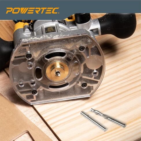 مجموعة POWERTEC 72029 من النحاس الصلب مع قطعتين من قطع التوجيه 1/4 بوصة عمق، 1/4 عرقوب، الطول الإجمالي 2-1/2 مع طول قطع 1 بوصة و3/4 بوصة in Kuwait