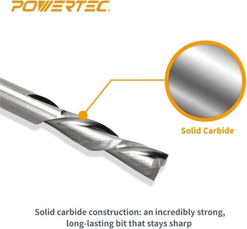 مجموعة POWERTEC 72029 من النحاس الصلب مع قطعتين من قطع التوجيه 1/4 بوصة عمق، 1/4 عرقوب، الطول الإجمالي 2-1/2 مع طول قطع 1 بوصة و3/4 بوصة in Kuwait