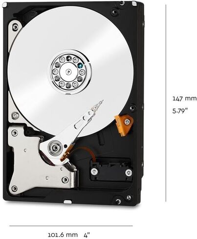 محرك الأقراص الصلبة WD Red 8 تيرابايت NAS - 5400 دورة في الدقيقة فئة SATA 6 جيجابايت/ثانية وذاكرة تخزين مؤقت 128 ميجابايت 3.5 بوصة - WD80EFZX in Saudi Arabia