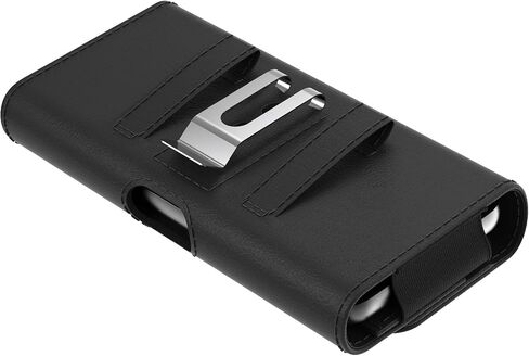 Cell Phone Belt Holder for Men, Leather Cell Phone Holster for Samsung Galaxy A35 A25 A15 A14 A13 S24 Ultra S23 Plus iPhone Phone Case Belt Holster, Wallet Flip Phone Pouch Holder with Belt Clip Loop in Saudi Arabia