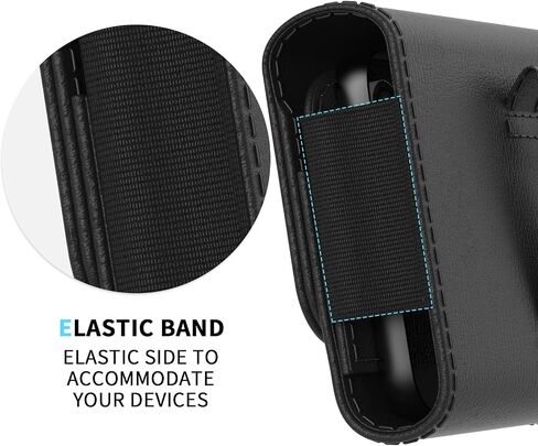 Cell Phone Belt Holder for Men, Leather Cell Phone Holster for Samsung Galaxy A35 A25 A15 A14 A13 S24 Ultra S23 Plus iPhone Phone Case Belt Holster, Wallet Flip Phone Pouch Holder with Belt Clip Loop in Saudi Arabia