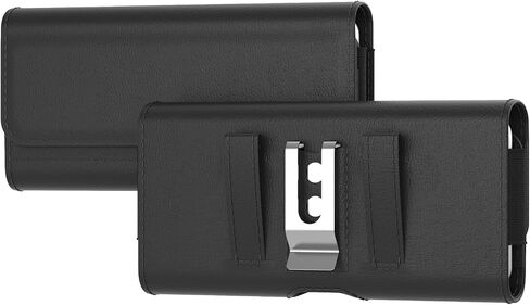 Cell Phone Belt Holder for Men, Leather Cell Phone Holster for Samsung Galaxy A35 A25 A15 A14 A13 S24 Ultra S23 Plus iPhone Phone Case Belt Holster, Wallet Flip Phone Pouch Holder with Belt Clip Loop in Saudi Arabia