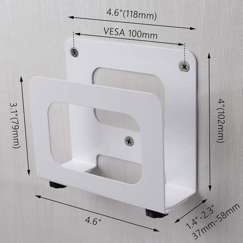 Adjustable Cable Box Mount Modem Wall Mounting Bracket Wall Mount Holder for Streaming Media Devices,Cable Boxes, Modems,DVD Players, Beelink Mini PC, Apple TV, Mac Mini,Roku and More(Wide) in Saudi Arabia