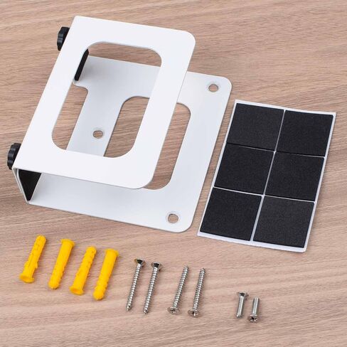 Adjustable Cable Box Mount Modem Wall Mounting Bracket Wall Mount Holder for Streaming Media Devices,Cable Boxes, Modems,DVD Players, Beelink Mini PC, Apple TV, Mac Mini,Roku and More(Wide) in Saudi Arabia