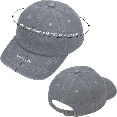 Toddler Baseball Hat Kids Summer Sun Beach Trucker Hat Baby Boy Girl Cotton Baseball Cap 2-7Yrs in Saudi Arabia