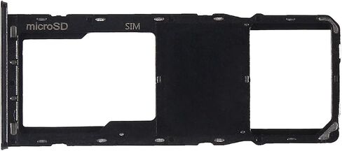 Single SIM Card Tray & Micro SD Card Holder Slot Replacement for Samsung Galaxy A21 A215U 6.5" with Waterproof Gasket+Eject Pin (Black) in Saudi Arabia