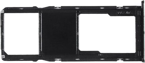 Single SIM Card Tray & Micro SD Card Holder Slot Replacement for Samsung Galaxy A21 A215U 6.5" with Waterproof Gasket+Eject Pin (Black) in Saudi Arabia