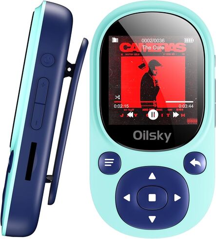 مشغل MP3 سعة 64 جيجابايت مع بلوتوث 5.0، مشغل موسيقى هاي فاي محمول مع مشبك، مشغل MP3 رياضي خفيف الوزن للغاية مع سماعة رأس سلكية، راديو FM، بطاقة Micro SD قابلة للتوسيع حتى 128 جيجابايت... in Kuwait