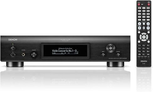 مشغل الصوت الرقمي Denon DNP-2000NE، صوت لاسلكي متعدد الغرف، معالجة Ultra AL32، HEOS مدمج، تكوين DAC رباعي، يدعم AirPlay 2، Alexa، والتحكم الصوتي Siri، أسود in Kuwait