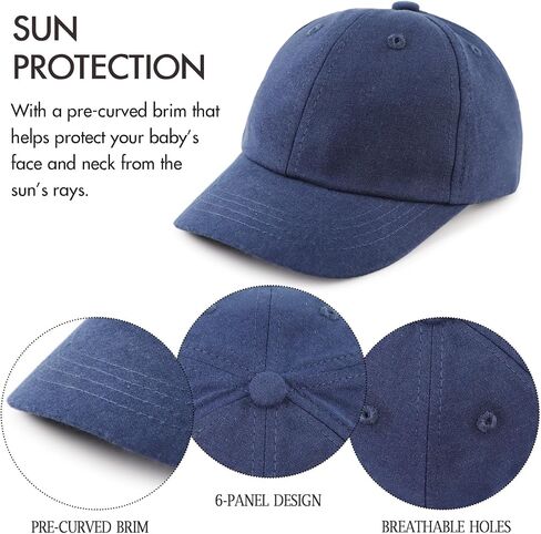 JANGANNSA Cotton Toddler Baseball Cap Baby Boy Sun Hat for Kids Girls Baseball Hats in Saudi Arabia