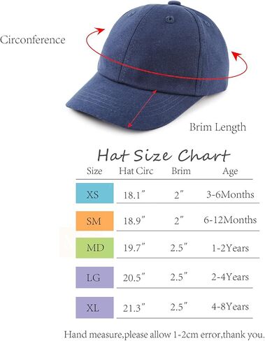 JANGANNSA Cotton Toddler Baseball Cap Baby Boy Sun Hat for Kids Girls Baseball Hats in Saudi Arabia
