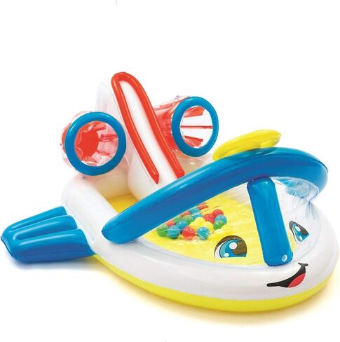 Fisher Price Bestway Little People 65 x 60 x 24 Inch Airplane Ball Pit Set for Kids Ages 2+ in Saudi Arabia