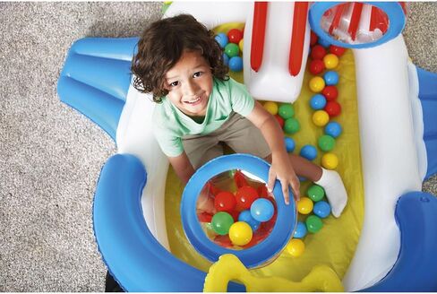 Fisher Price Bestway Little People 65 x 60 x 24 Inch Airplane Ball Pit Set for Kids Ages 2+ in Saudi Arabia