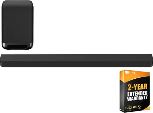 Sony HT-A9000 BRAVIA Theater Bar 9 with 13 Speakers, Dolby Atmos/DTS:X Bundle with Premium SA-SW5 7.1" 200W Wireless Subwoofer + 2 Year CPS Enhanced Protection Pack in Saudi Arabia