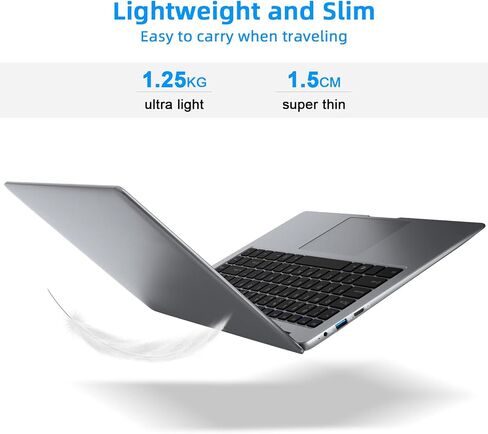 jumper Laptop, 12GB LPDDR4 RAM 512GB SSD, 14 Inch Full HD IPS Screen, 4-Core Processor, Laptops Computer with UHD Graphics 600, Dual Stereo Speakers, Long Battery Life, Type-C, 5G WiFi. in Saudi Arabia