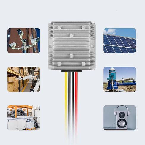 10A 120W 12V Golf Cart 24V 36V 48V to 12V Step Down Converter Voltage Regulator Reducer Buck Transformer Waterproof with Fuse in Saudi Arabia