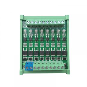 DONGKER 8-Channel PLC Amplifier Circuit Board,DC 3.3V/DC 5V Optocoupler Isolated Module PLC NPN Signal Converter