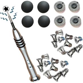 Replaceable 4-Pack Bottom Sticky Rubber Feet Pads for MacBook Pro Retina 13" A1425 A1502 15" A1398 Compatible Screw and Screwdriver Repair kit