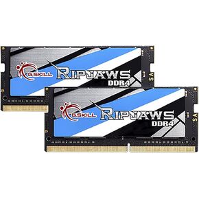 G.SKILL Ripjaws DDR4 SO-DIMM Series DDR4 RAM 32GB (2x16GB) 2666MT/s CL18-18-18-43 1.20V Unbuffered Non-ECC Notebook/Laptop Memory SODIMM (F4-2666C18D-32GRS)