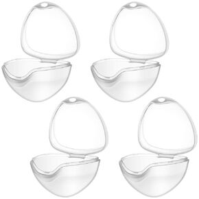 4PCS Pacifier Storage Box Clear Pacifier Holder Nipple Shield Case pacifier case,pacifier holder case,pacifier container for Baby Infant Newborn Toddler Outdoor Travel Pacifier Holder