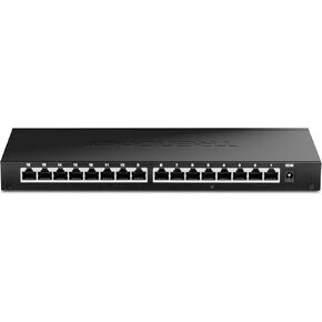 TRENDnet 16-Port Unmanaged 2.5G Desktop Network Ethernet Switch, TEG-S3160, 16 x 2.5Gb RJ-45 Ports, 80Gbps Switching Capacity, NDAA TAA Compliant, Lifetime Protection, Black