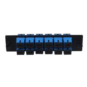 Xunsomten-3pcs 12 Fiber SC to SC UPC Singlemode Fiber Patch Panel with 12 SC/SC UPC Single Mode Fiber Coupler Adapter Connectors