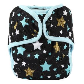 Baby Cloth Diaper Cover Nappy One Size 8lbs to 36lbs for Boys (Stars)