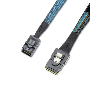 High-Performance Mini SAS HD Cable SFF-8643 to SFF-8087 Data Transfer Cord (2 Cables, 0.5 M / 1.6 Feet)