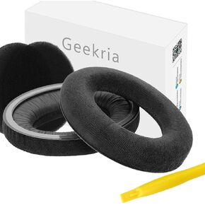 وسائد أذن بديلة من القطيفة المريحة من Geekria لسماعات Sennheiser HD598، HD598SE، HD598CS، HD595، HD599، HD599 SE، وسائد أذن لسماعات الرأس، وأجزاء إصلاح غطاء أكواب الأذن (بني) in Kuwait