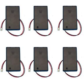 ShangHJ 3 Cell AAA Battery Holder Case Cover Storage Box with ON/Off Switch PH2.0 JST Connector Male 15cm Cable 3.3-4.5V (Pack of 6 Pieces)
